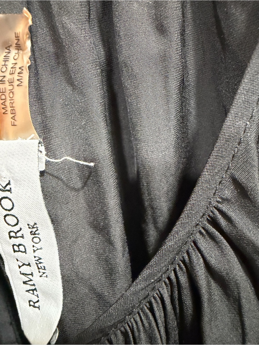 Designer Ramy Brook Black Ruffle Midi Dress 🤎 - Picture 5 of 7